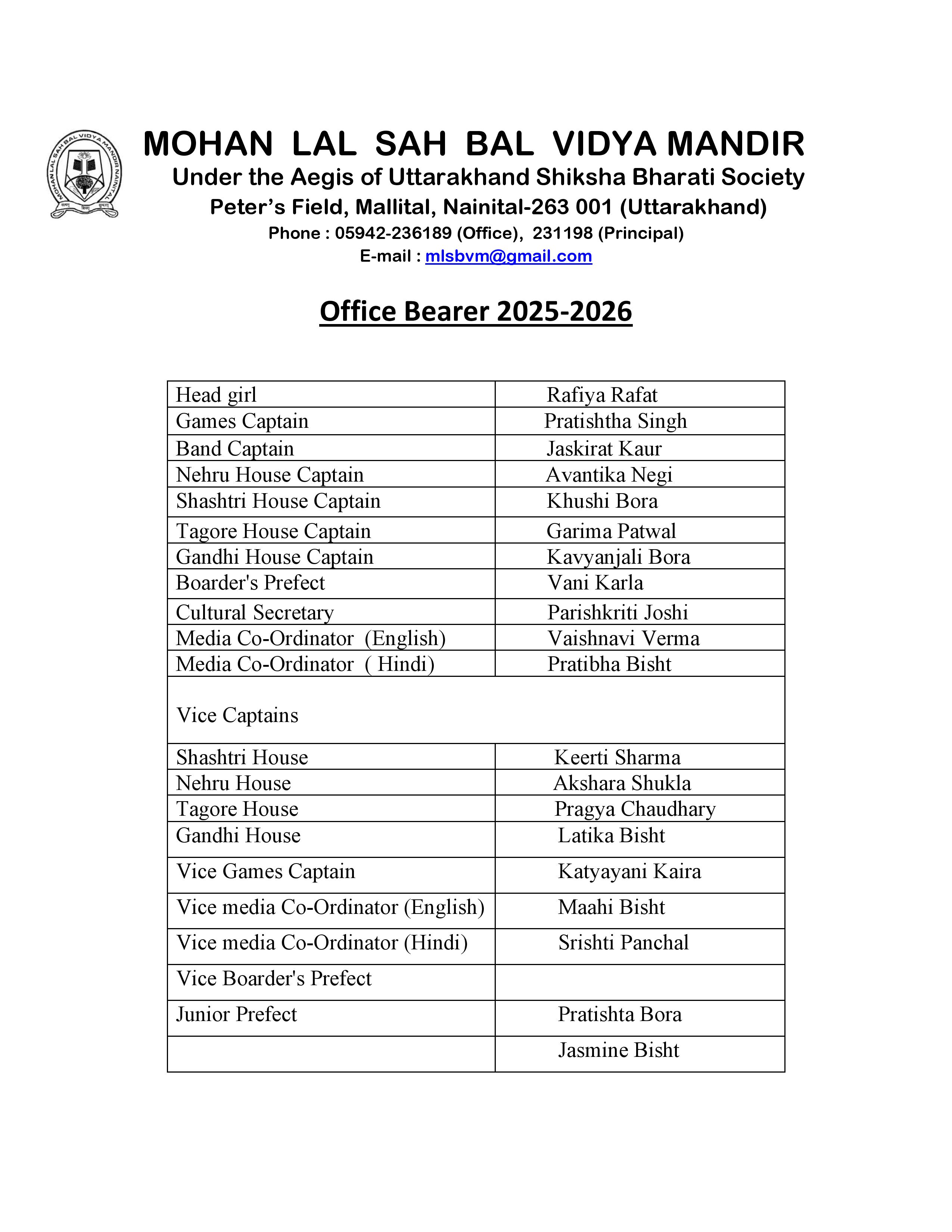 Office Beares 2024-25